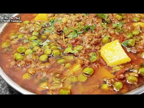 Keema Aloo Matar Recipe | Delicious Aloo Keema Recipe | Potato & Pea Mince Curry