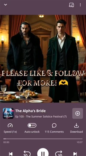 The Alpha's Bride Episode 100: The Summer Solstice Festival (7) #thealphasbride #listentothestory #pocketfm #story #bookstory #fyp #listen | Listen to the Story