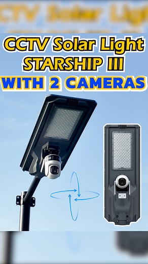 86K views · 1K reactions | SUNC CCTV Solar Light: Comes with two cameras. 360° rotation for comprehensive surveillance, solar powered, multi-functional surveillance and lighting, 4G/WIFI options available.#sunc #suncsolar #solarlights #solarpower #solarlighting #outdoorlighting #solarenergy #solar #light #outdoorlights #solarlight #waterprooflight #nightlight #cctv #cctvcamera #cameralight #solarstreetlight | Sincerity Industry Co.,Ltd | Facebook