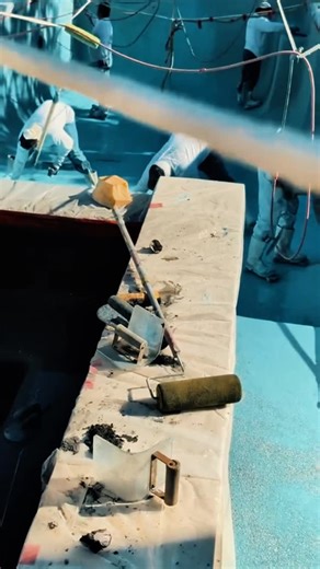 Cal Plastering Co., Inc. on Instagram: "Gorgeous job by @morrispools finished in 2 Signature Matrix colors by @wetedgetechnologies Summer Sky in the pool and Black in the spa. #poolplastering #poolpebble #wetedgetechnologies #flexyourfinish @thenpc_"