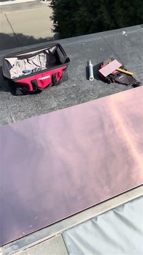 jacuzzi copper flashing