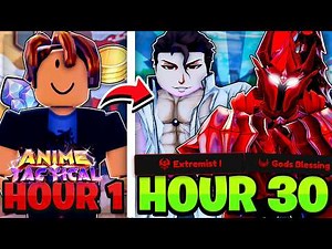 I Spent 30+ HOURS Going NOOB To Pro On Anime Tactical Simulator!