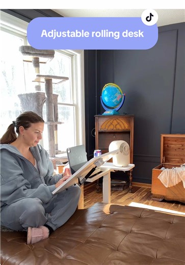 Essential Adjustable Rolling Desk for WFH Moms
