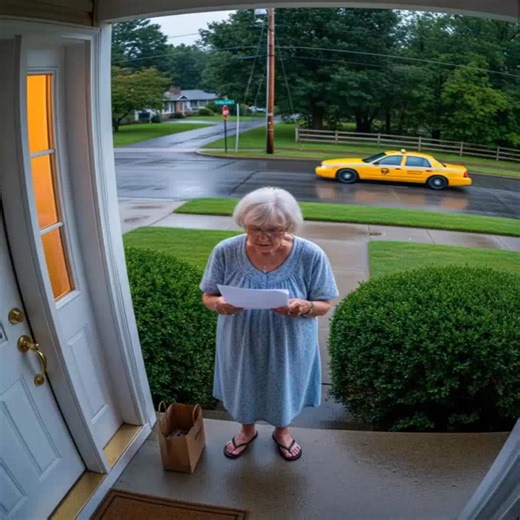 🇾 My son forgot to pick me up from the hospital, even after ten calls. Fearing something was wrong, I ignored the pain from my wounds, took a cab home, and found the locks changed. A note on the door read: “Don’t come back. There’s no place here for a leech.” I didn’t cry. I didn’t argue. Because my late husband left me one final secret weapon—and I’m about to change everything. The taxi drove away, leaving Martha, seventy-two years old, shivering on the sidewalk. She had just spent two weeks r