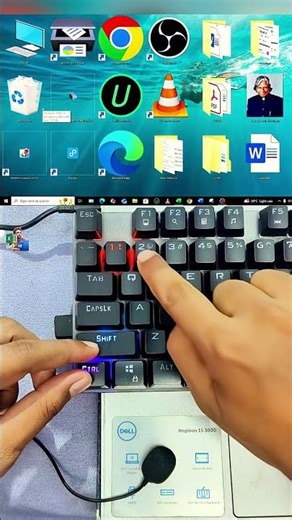 Change desktop icon size one click 