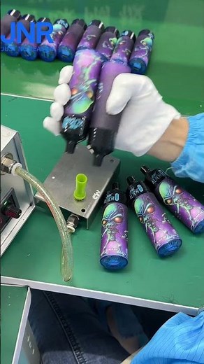 Unveiling 'JNR ALIEN': Inside the Production of a Sleek E-Cigarette | 10000 Puffs#vapeflavours