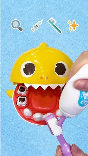 Cá Mập Con chữa sâu răng 🦈 #babyshark #shorts