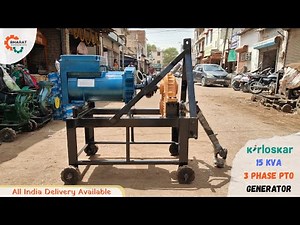 Kirloskar 15KVA 3 phase Gearbox type tractor PTO generator. Complete Review.