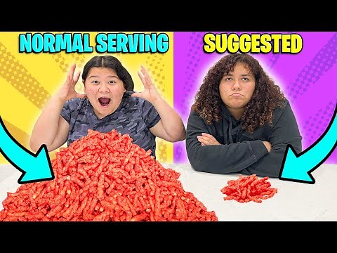 ONLY EATING RECOMMENDED SERVING SIZE FOR 24 HOURS!! | Life With Brothers