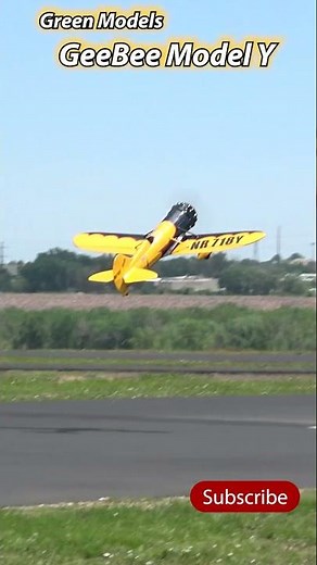 Green Models GeeBee Model Y #aviation #rc #rcplane #geebee #modely