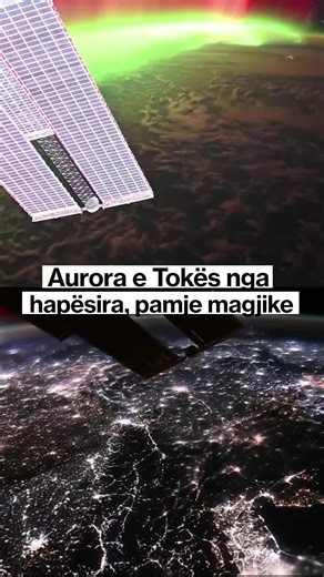 Aurora Boreale nga Stacioni Ndërkombëtar Hapësinor