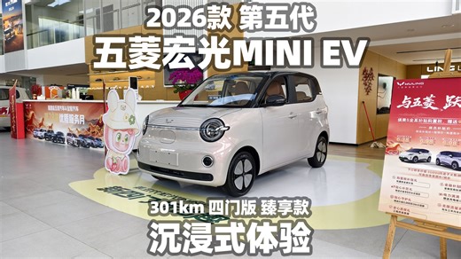 【大熊沉浸式试车】2026款 第五代五菱宏光MINI EV 301km 四门版 臻享款~沉浸式体验