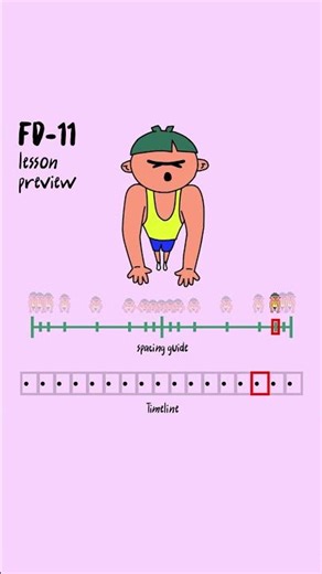 Lesson Preview - Timing and Spacing on Multiple Keyposes #2danimation #animation #animationcourse