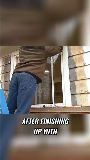 Window Trim & Caulking: Waterproofing Exterior! #shorts