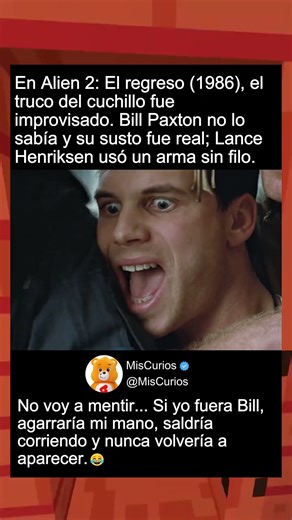 En Alien 2 El regreso (1986), el truco del cuchillo fue...