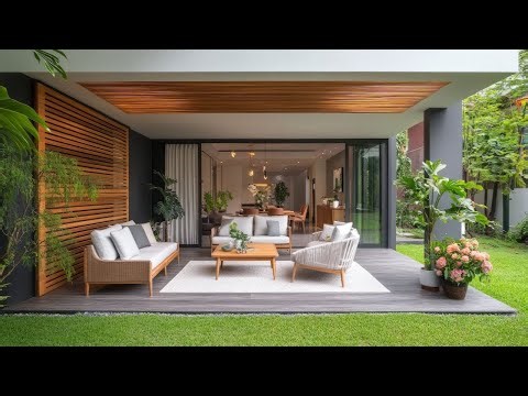 Luxurious Modern Home Design: Interior Ideas with Contemporary Wood and Elegant Fabrics