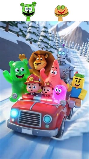 My Sprunki OC: Gummy Bear, Baby Boss & Friends – Firefighters vs Exploding Ice Volcano! 🚒🔥❄️