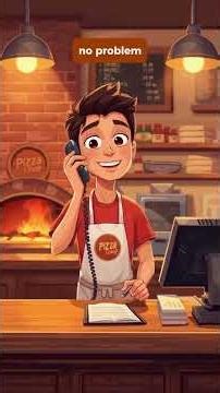Ordering Pizza by Phone in English |Easy Telephone Dialogue for Everyday Life English for daily life