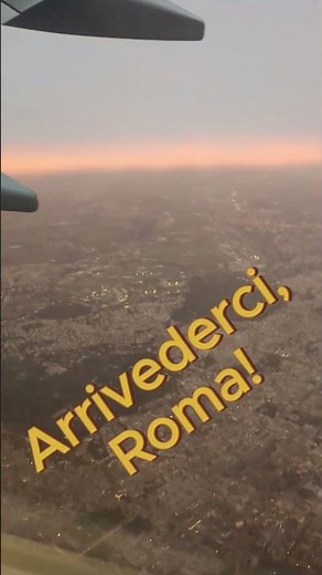 Arrivederci, Roma! ✈️ #italy #travel