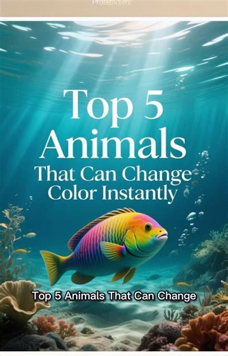 Top 5 Animals That Can Change Colours 🦎