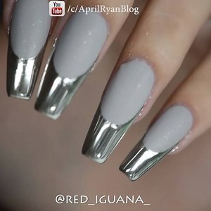 Mirror French with chrome powder and Gossip top coat from @oceannailsupply ! Also I used black gel by @emi_official_world and matte top coat by @lianailru Music : ONUKA-Around Me | RÉDI - Professional Hypoallergenic Nail Products by April Ryan
