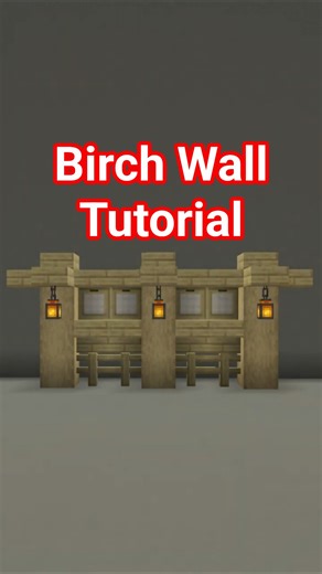 Best Minecraft Birch Wall Tutorial!