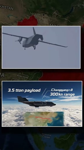 3000 KM Range😱 Changying-8 Heavy Cargo Drone of China #defencenews #indiachina #defencenews #news