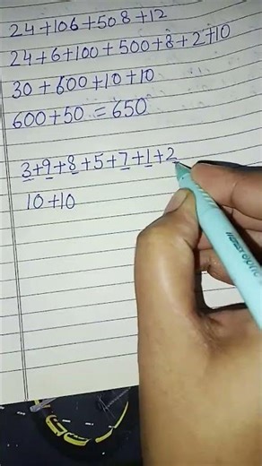 addition in vedic math #maths #mentalmath #mathstricks #vedicmathematics #funwithmaths