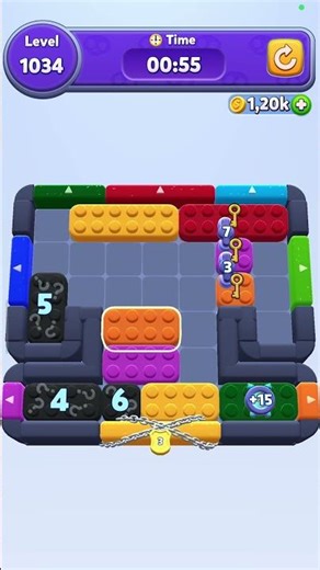 Color Block Jam Level 1034 Walkthrough / Solution