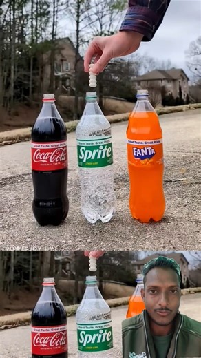 Coke vs Sprite vs Fanta 😱 Mentos Experiment #shorts #mentosexperiment #cokevsprite #fantavscola