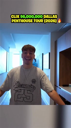 Clix on Instagram: "My $6,000,000 Penthouse tour 🏠👀 #clix #penthouse #dallas #texas #dallastexas"