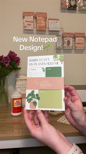 Make my new notepad design w me🫶🌱#smallbusiness #stationery #planttok