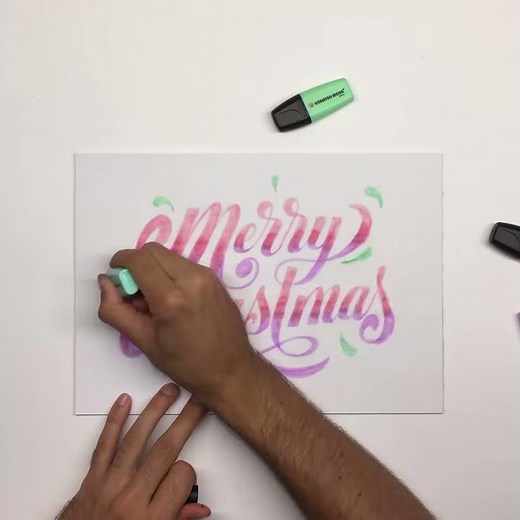 STABILO Christmas Lettering: Merry Christmas