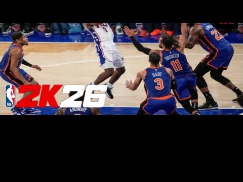 NBA 2K26 Knicks vs 76ers / 4K60 PS5 SLIM GAMEPLAY