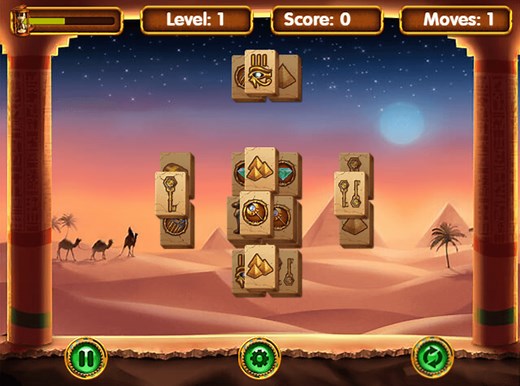 Pyramid Mahjong | Timeless Egyptian Adventure | 144Mahjong