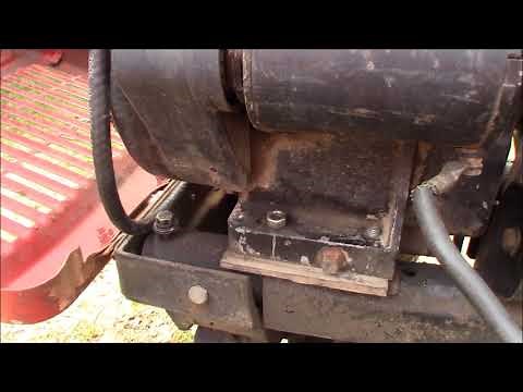 riggin up the clutch spring on my old Bolens lawn tractor