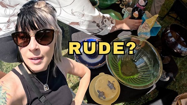 Expert thrifter scores valuable vintage finds despite a rude encounter