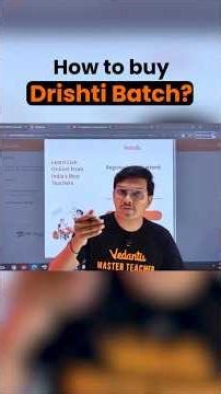 How To Buy Drishti Batch?🤔 - Pravin Sir #neet2028 #ytshorts #neet #shorts #vedantu #pravinsir