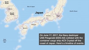 WATCH: A step-by-step look at the collision of the USS Fitzgerald and the ACX Crystal. Read about the cause here: https://trib.al/xe5fZ4E | Navy Times