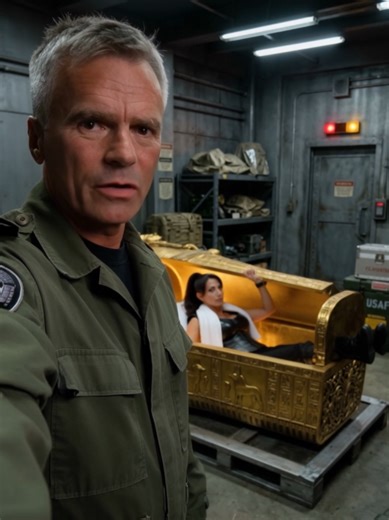 General O'Neill's personal log: When you lock up an evil soul-corrupting alien artifact, but Vala needs a spa day. The UV index on this thing is wild. ☀️👽 #StargateSG1 #JackONeill #ValaMalDoran #SciFiComedy #stargatetiktok