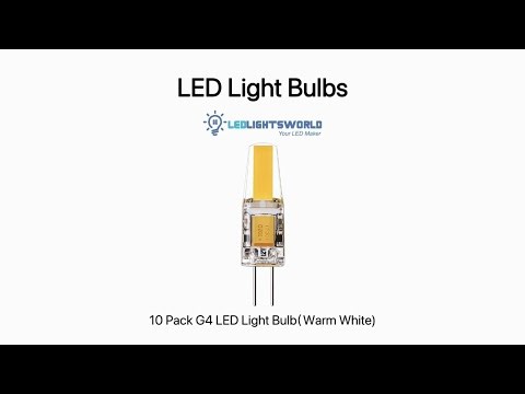 G4 LED Light Bulb 12V – Silicone Encapsulated Bi-Pin Halogen Replacement Demo
