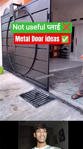 New Metal Gate Door Design | Stylish Modern Home Setup | #shorts #metal #doors