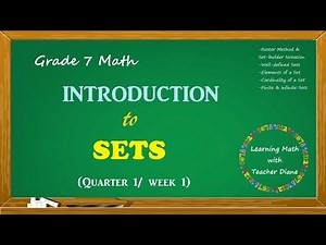 Introduction to Sets || Grade 7-Math