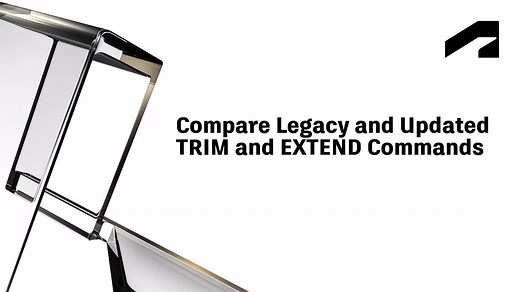 Advanced editing commands - Compare legacy and updated TRIM and EXTEND commands | Autodesk