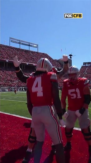 What a day for Jeremiah Smith 😳 #cfb #ohiostate #jeremiahsmith