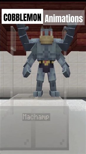 Machop Machoke Machamp Animations:Cobblemon Minecraft Pokemon #cobblemon #pokemon #minecraft #animal