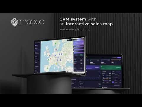 CRM system with customer map and route planning – increase your sales by up to 30% | Mapoo