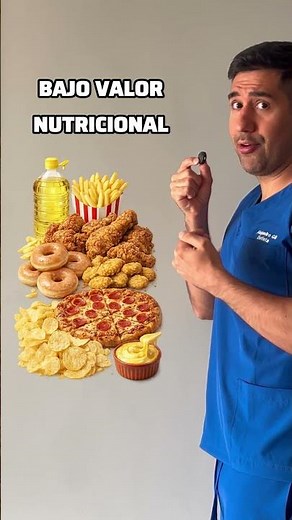 ALIMENTOS DE ALTO VALOR NUTRICIONAL VS. BAJO VALOR NUTRICIONAL #nutricion