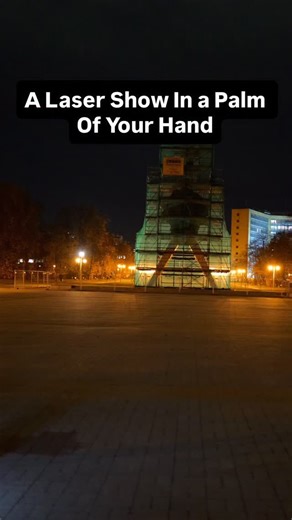 You can run a laser show wherever you are! Instant show with LaserCube 🔥 #lasercube #lasershow #lasermapping #stagelight #lightart #stagelighting #laserlight | Wicked Lasers