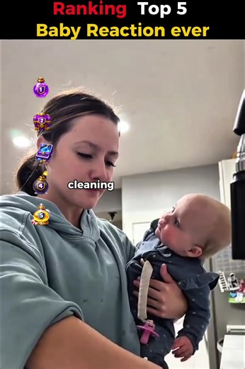 Baby reaction #baby #fyp
